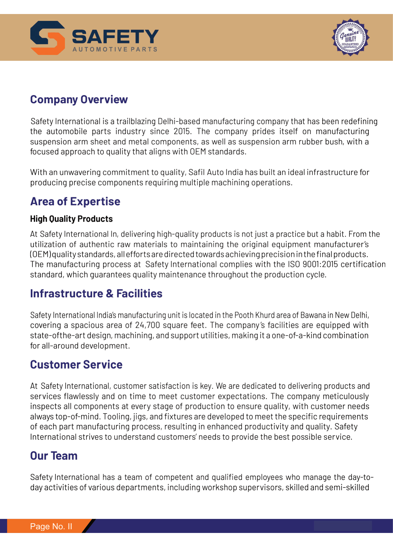 Safety International Corporate Overview